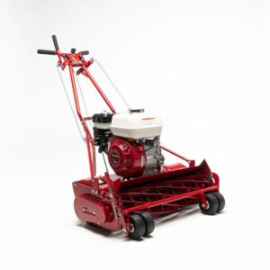 Reel Mower with Front-Throw Wheels